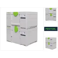 Festool SYS3 M 237 Juego de cajas Systainer 396 x 296 x 237 mm - 21,4 l (2x 204843)