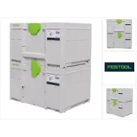 Festool SYS3 M 337 Juego de cajas Systainer 396 x 296 x 337 mm - 32,4 l (2x 204844)