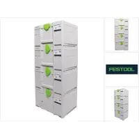 Festool SYS3 M 237 Systainer set 396 x 296 x 237 mm - 21,4 l (4x 204843)