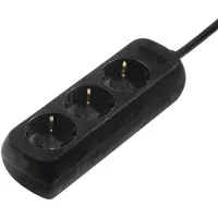 Hama 00108841, 230 V, 3500 W, 3 metros, color negro, plástico