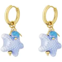 Cala Rose Pendientes 'OCEAN STAR' azul