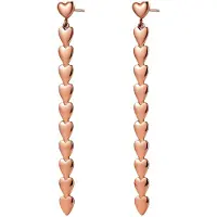 Hey Happiness Pendientes 'Heart Cascade' oro rosa