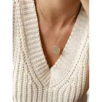 Hey Happiness Cadena 'Flower of Life' oro rosa