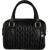 DrachenLeder Bolso de mano negro