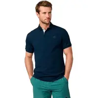 Hackett para hombre. HM5600113 Polo con logo fit clásico marino (XXL), Casual, Algodón, Manga corta, outlet 2026.