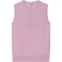 GOBI Cashmere Chaleco de punto 'Women's Timeless Cashmere Crewneck Vest' rosa