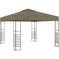 vidaXL Tienda de jardín, 3x3 metros, color taupé, 180 g/m²
