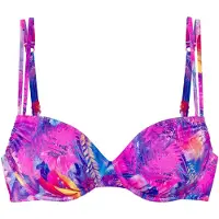 Venice beach Top de bikini azul / azul pastel / curry / rosa oscuro