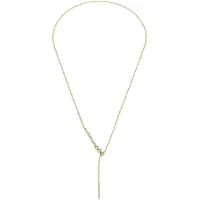 Liu Jo Collana deslizante chapada en oro con cristales LJ2828