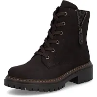Rieker Botines con cordones marrón oscuro
