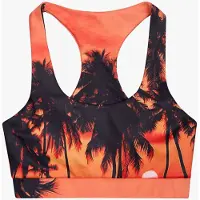 Blue Sky Inn Sujetador deportivo 'Tropical Sunset Bra top' naranja oscuro