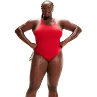 Speedo - Women's Eco Endurance+ Medalist - Traje de baño size 34, rojo