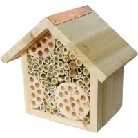 Garden&Fun Casa para insectos de 21x19x20 cm, de madera, para jardín y diversión