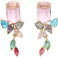 Avant Garde Pendientes 'Sofiata' rosa
