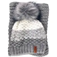 Kumixi Gorra 'Set: Mütze & Loop Schal' gris