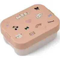 Liewood Recipiente de almacenamiento 'Kamil' verde oscuro / rosa / negro / blanco