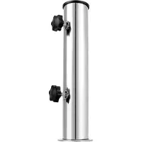 Markenlos Soporte de repuesto para pie de parasol de granito – fabricado en acero inoxidable