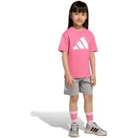 Adidas Chándal gris / rosa claro / blanco