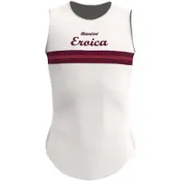 Santini - Eroica Timo Baselayer - Maillot interior de ciclismo size XL/XXL, blanco/gris
