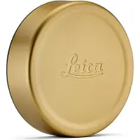 Leica 19661 Tapa de objetivo Q, E49, latón, acabado granallado