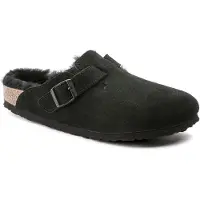 Birkenstock Zapatillas de casa 'Boston' negro