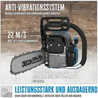 Güde Motosierra a gasolina KS 500-62, con motor de 3,9 CV, barra de 50 cm y cadena Oregon, modelo 95046, que incluye un kit de herramientas