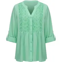 LapaPlus Blusa 'Women Tops' verde claro