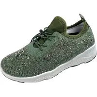 Kumixi Zapatillas 'Sneaker' verde oscuro