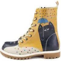 Goby Botas con cordones 'Women's shoes Ankle boots TFB1006 with cats' mezcla de colores