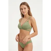 O'Neill - Women's Essentials Baay Maoi Bikini Set - Bikini size 34, oliva