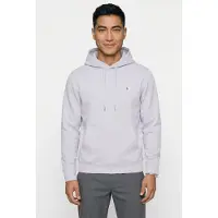 Calvin Klein Classic Long Sleeve 350gsm Terry Woven Label Marble Gray Talla: L | Sudaderas con Capucha Outlet | Hombre | Gris