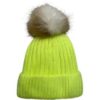 Kumixi Gorra beige claro / marrón / amarillo neón