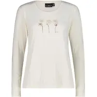 CMP - Women's L/S T-Shirt - Camiseta funcional size 44, blanco