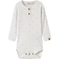 Name it Pijama entero/body 'NBMGAGO' gris / blanco