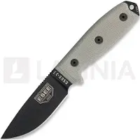 ESEE Model 3 cuchillo de supervivencia 3MIL-P-B funda negra + clip de cinturón en MOLLE-compatible