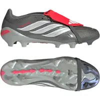Adidas adidasBota de fútbol con lengüeta plegable PREDATOR LEAGUE césped natural seco 44 2/3 Iron Metallic / Zero Metalic / Lucid Red Unisex