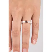 Purelei Anillo 'Shiny Bloom' oro rosa / blanco perla