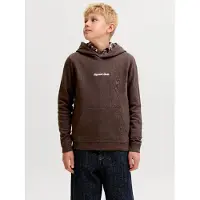 Jack & Jones Kids Junior Sudadera 'JORNorrebro' chocolate / blanco