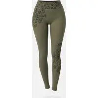 LEAFLETIC Leggings 'Women’s Long Length Legging' oliva