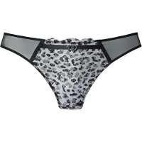 LASCANA Tanga gris claro / negro / blanco