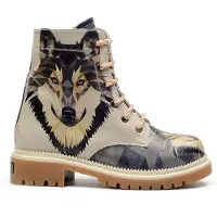 Goby Botas con cordones 'NJR121' beige / mezcla de colores