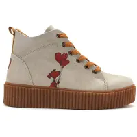 Goby Botas de tobillo beige