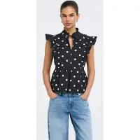 ONLY Blusa 'ONLKai' negro / blanco