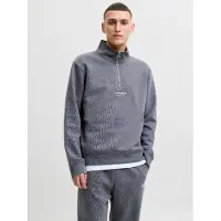 Jack & Jones Sudadera 'JJESoho' gris oscuro / blanco