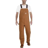 Carhartt - Bib Overall - Pantalones de ocio size 34 - Length: 34, marrón