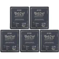 Petitfee - Black Pearl & Gold Hydrogel Mask Pack Set 2026 Version - 32g x 5 sheets