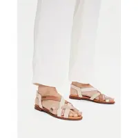 Pikolinos para mujer. W0X-0556C3 Sandalias de piel Algar beige (35), 1 a 3cm, Hebilla, Casual, outlet 2026.