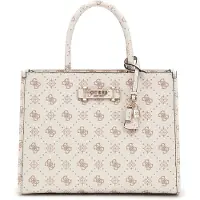GUESS Bolso de mano 'Bandoulière Silia Girlfriend Sat Vanilla Logo GP989022' blanco