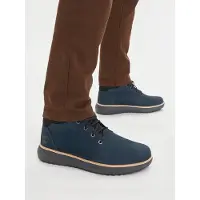 Timberland para hombre. TB0A69Q5W061 Botas Chukka de piel de media caña Hudson Road marino (45.5), Plano, Cordones, Casual, Sostenible, Timb