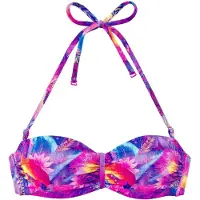 Venice beach Top de bikini azul / amarillo / lila / rosa